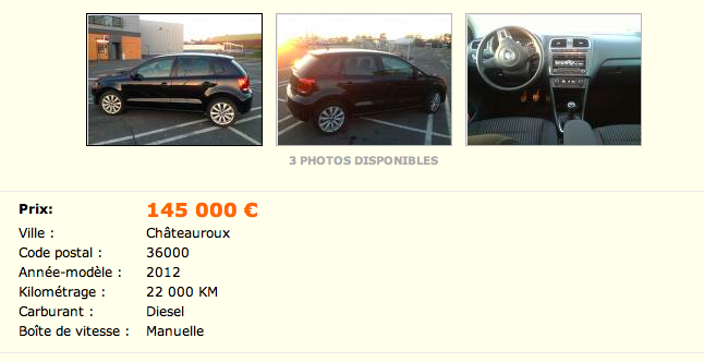 vendez 7 vendre sa voiture