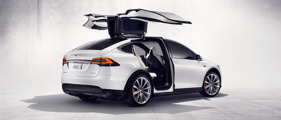 Tesla Model X 2016 back doors