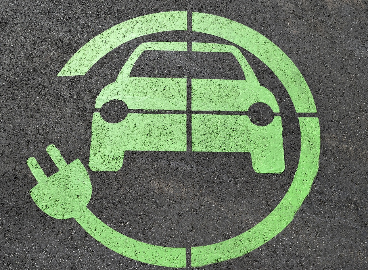 Logo voiture électrique